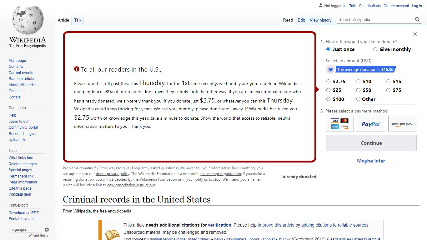 Criminal records in the United States - Wikipedia